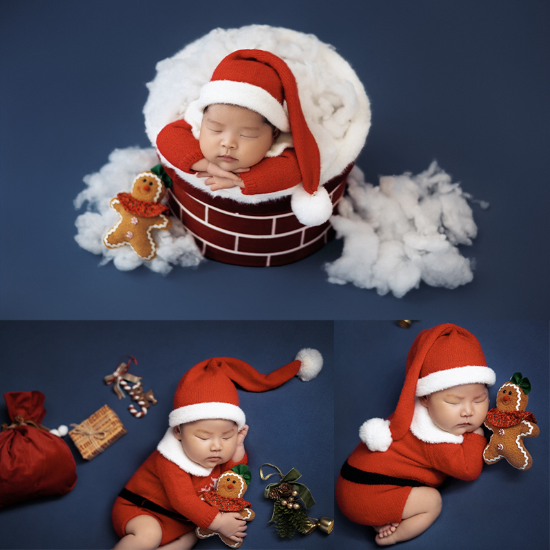Baby Clothing Discount - Santa Claus Newborn Photo Clothing Baby