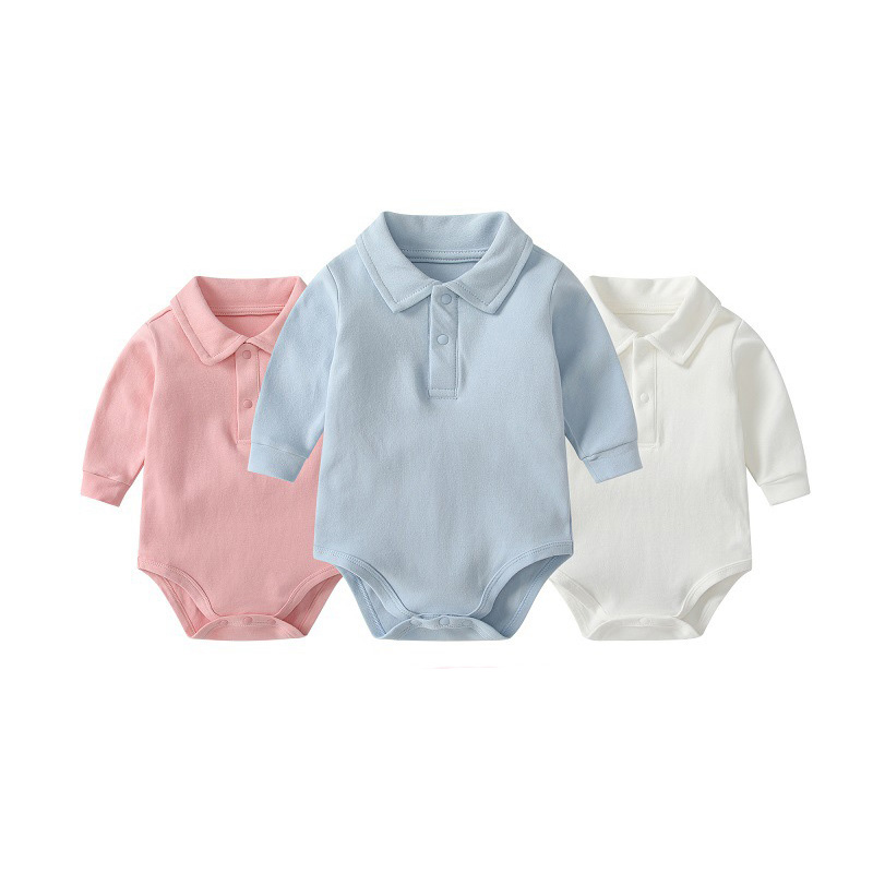Baby Polo Collar Bodysuit 100% - Romper Onesie Baby review and price