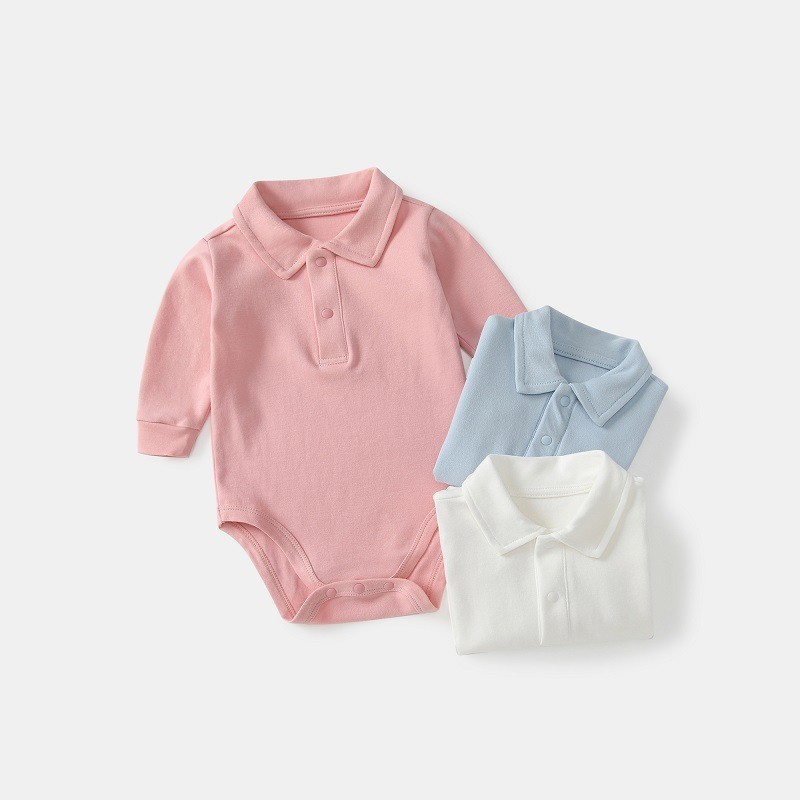 Baby Polo Collar Bodysuit 100% - Romper Onesie Baby review and price