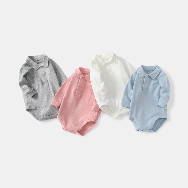 Baby Polo Collar Bodysuit 100% - Romper Onesie Baby review and price