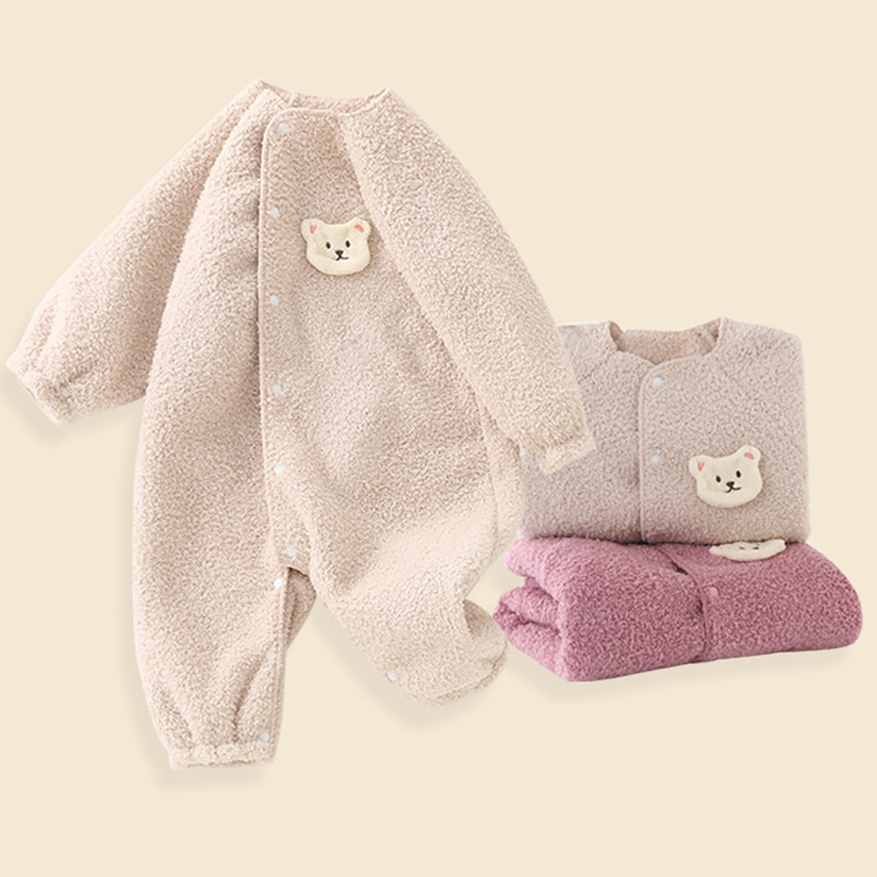 Winter Baby Jumpsuit Fleece-li - Baby Clothing Bundles review and price