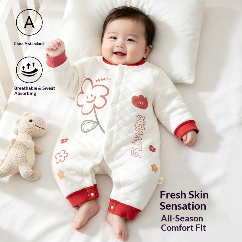 Baby Front-Snap Padded Jumpsui - Romper Onesie Baby review and price