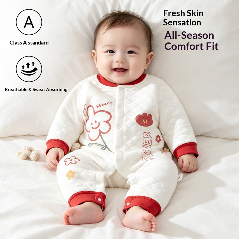 Baby Front-Snap Padded Jumpsui - Romper Onesie Baby review and price