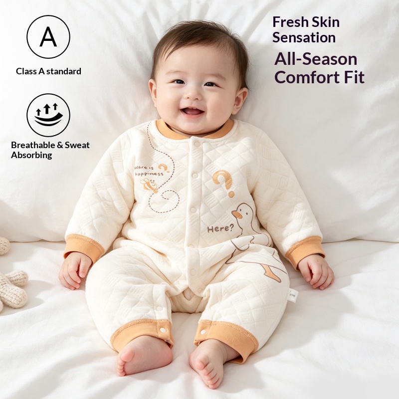 Baby Front-Snap Padded Jumpsui - Romper Onesie Baby review and price
