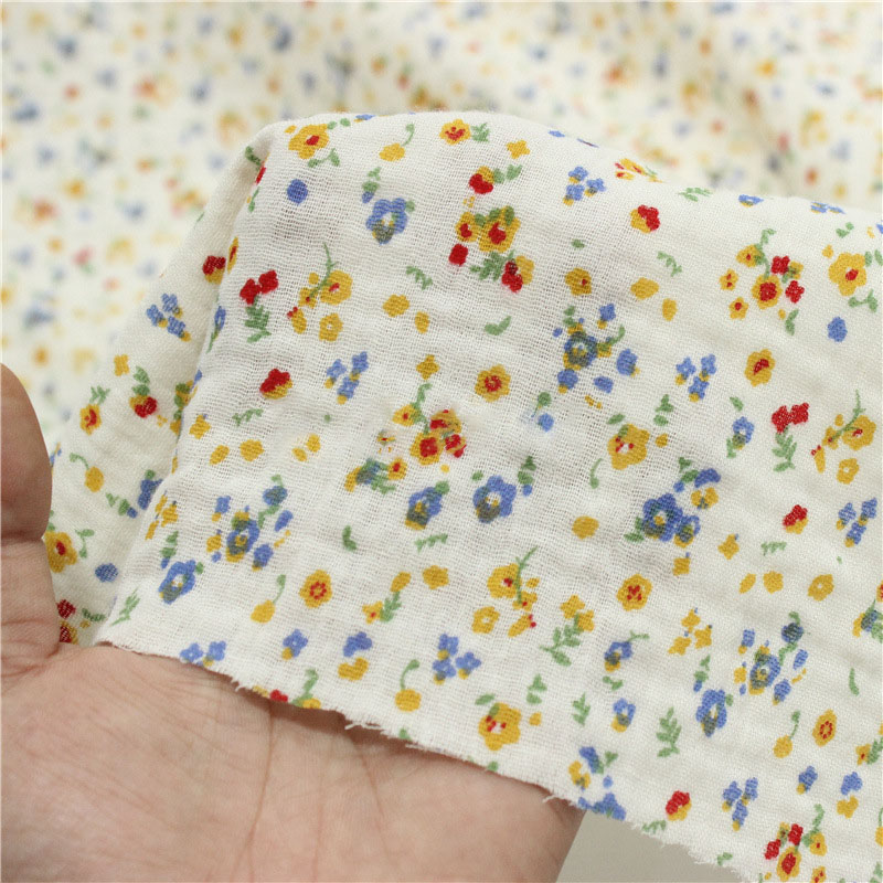 Flower Print Cotton Crepe Fabr - Baby Clothing Sewing review and price