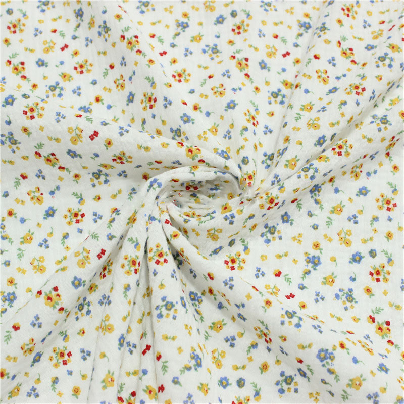 Flower Print Cotton Crepe Fabr - Baby Clothing Sewing review and price