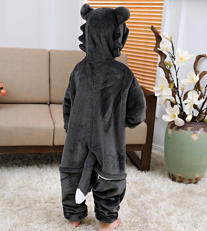 Child Boys Grey Wolf Panda Bir - Romper Onesie Baby review and price