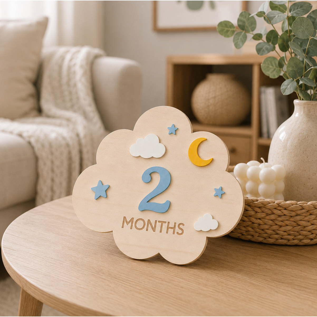 1‑Set Wooden Baby Monthly Mile - Baby Clothing Gift Set review and price